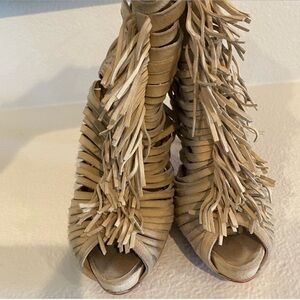 Christian Louboutin Deva Fringe Bootie 39
